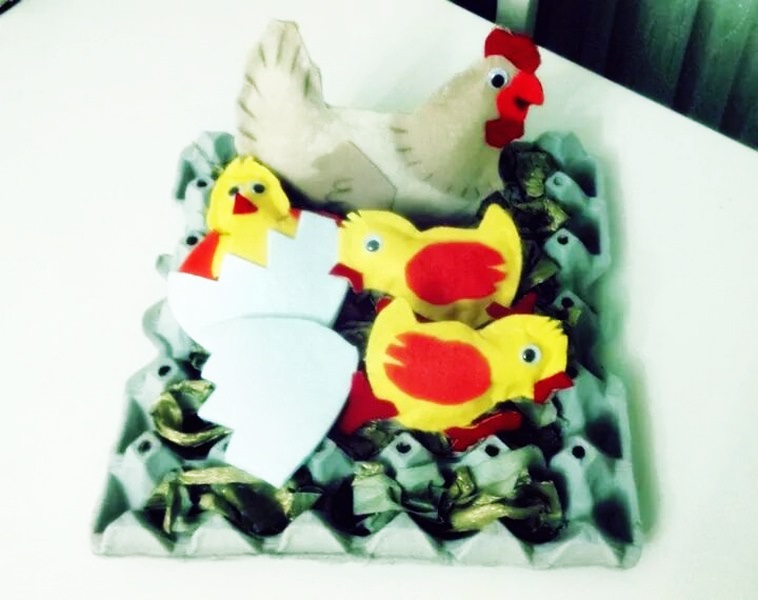 easter chick craft