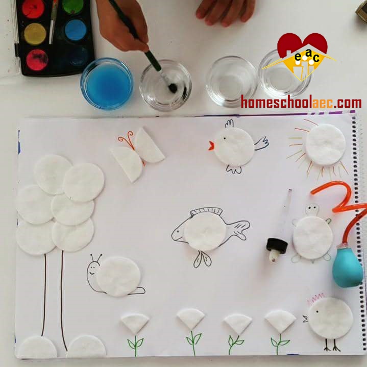cotton pad art