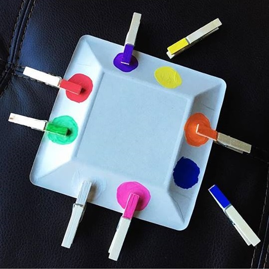 Color Matching: Clothespins and Popsicle Sticks