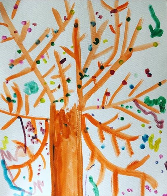 tree painting for kids