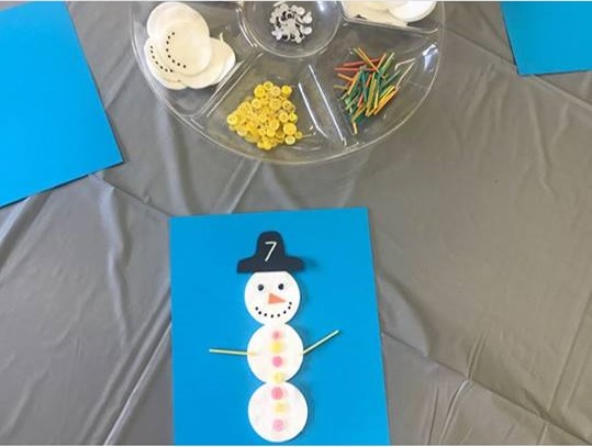 snowman counting activity
