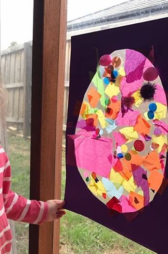 easter egg collage craft