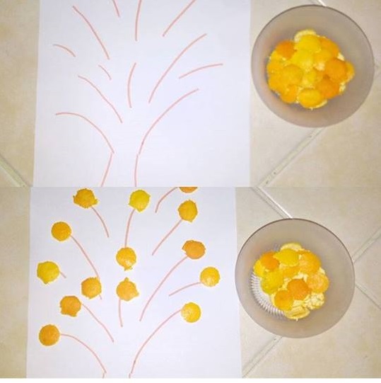 mandarin orange tree craft