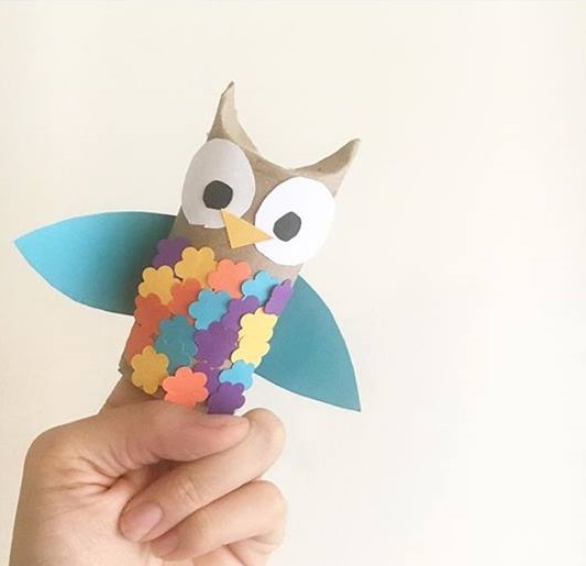 paper roll owl craft