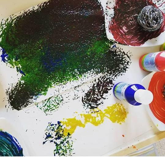 kids printmaking activity