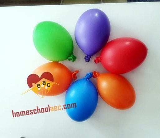 montessori sensory balloons activities