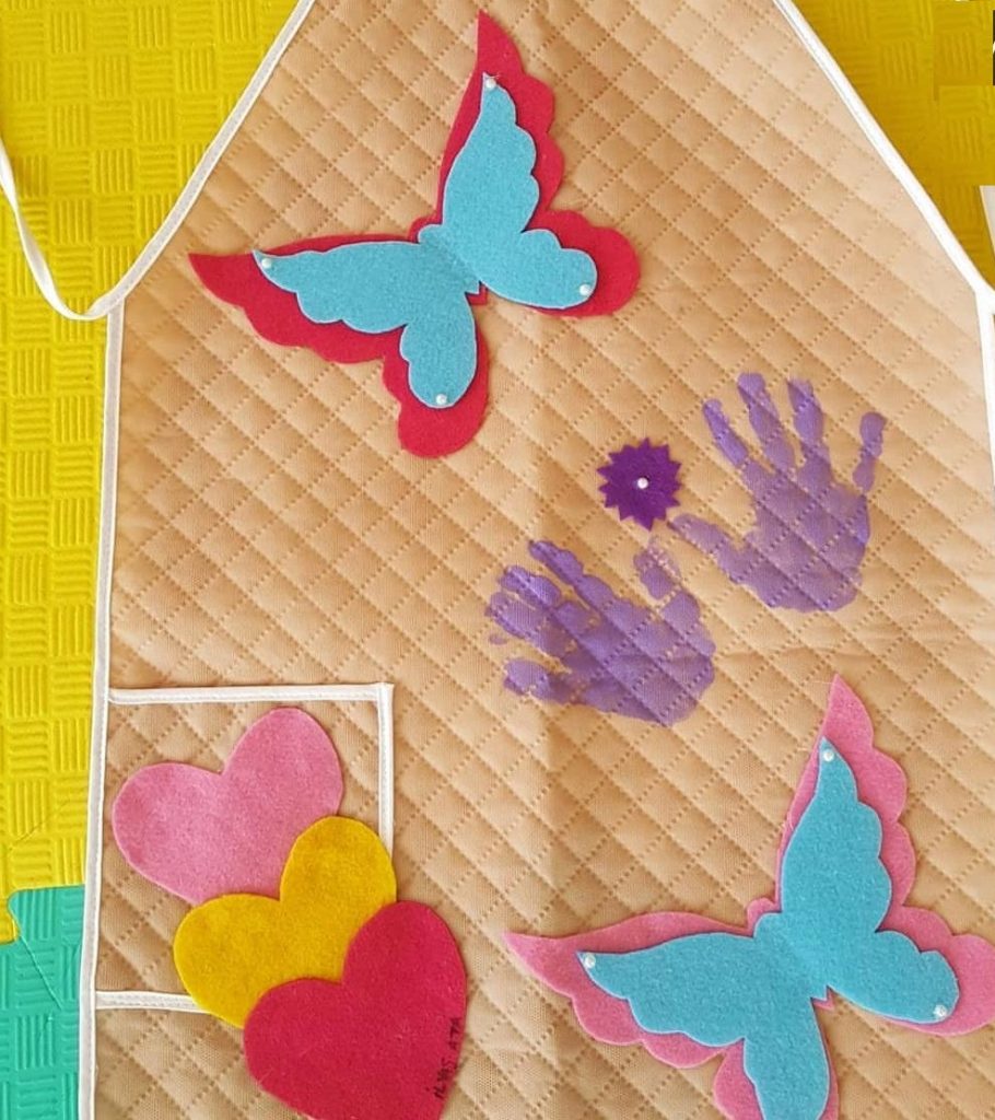 mothers day handprint artwork