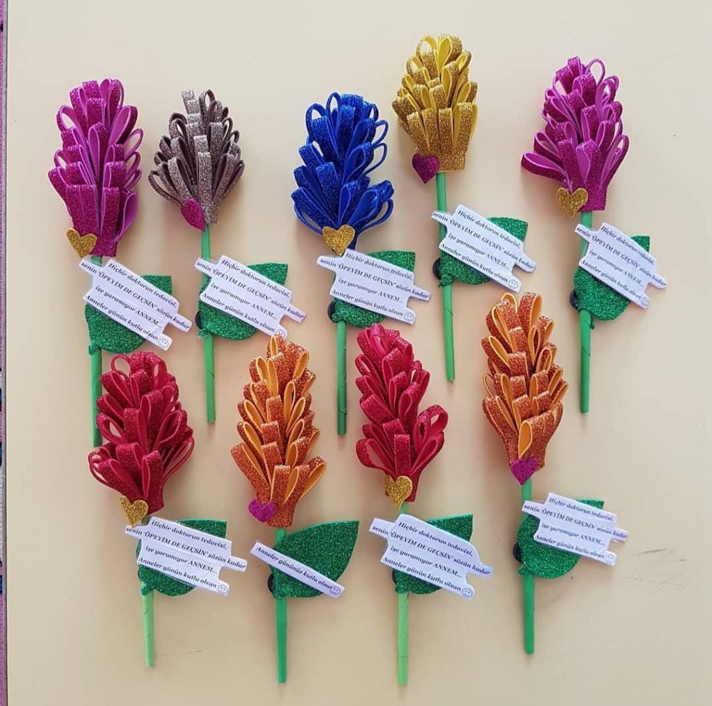 mothers day flower craft for kids