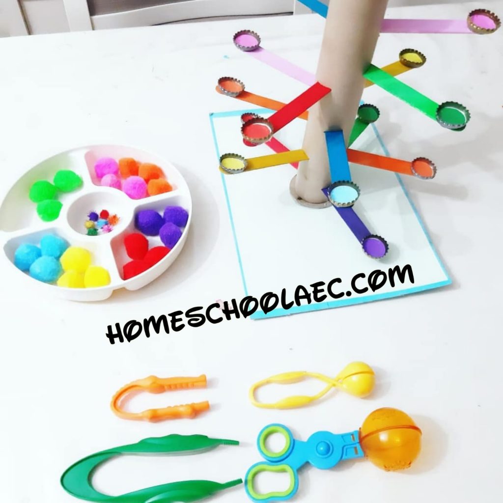 color matching activity for homeschool