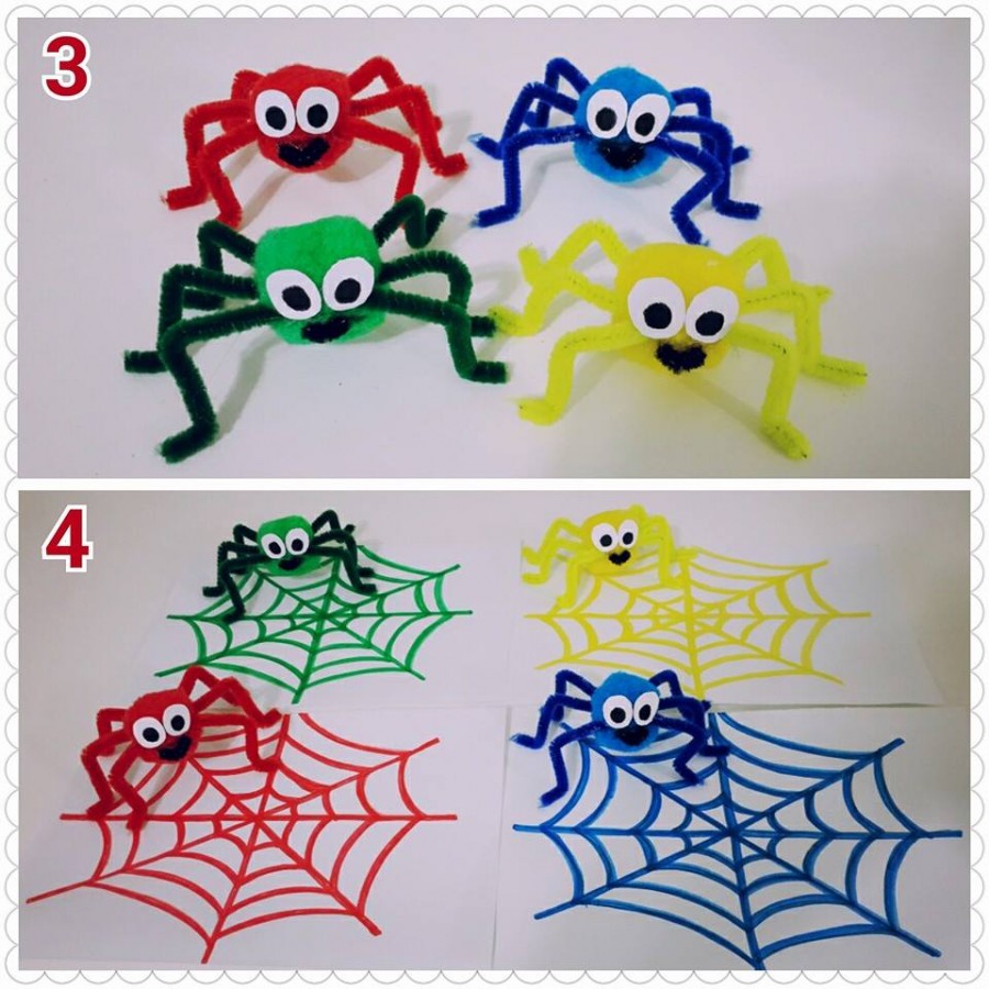 spider color matching for kids