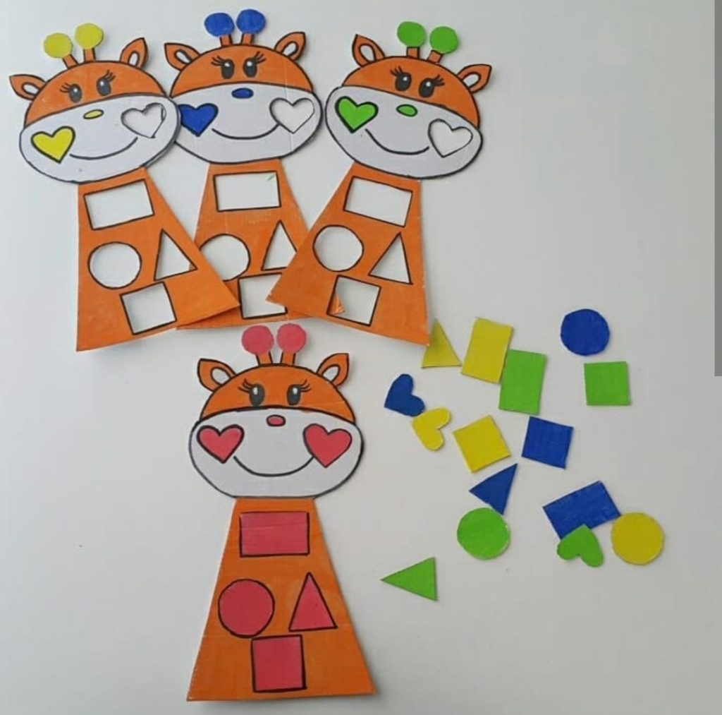 shape matching activity for toddlers